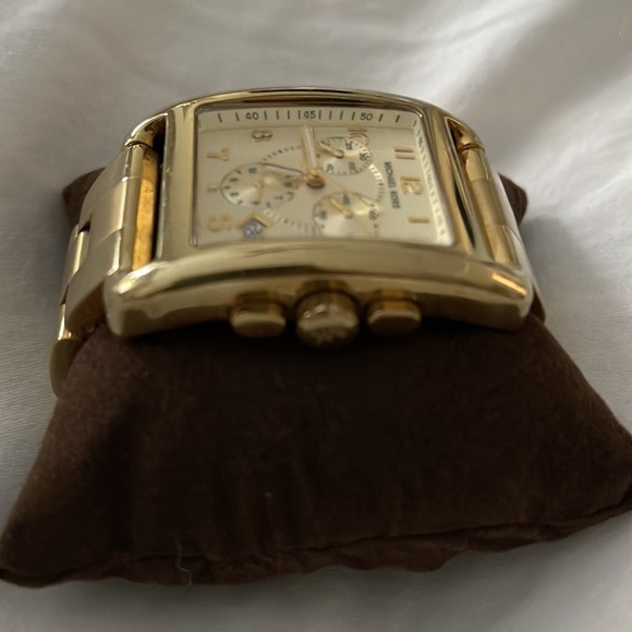 MICHAEL KORS Jet Set Chronograph Gold-tone Ladies Watch (MK5436). Pre-owned. - Picture 7 of 8